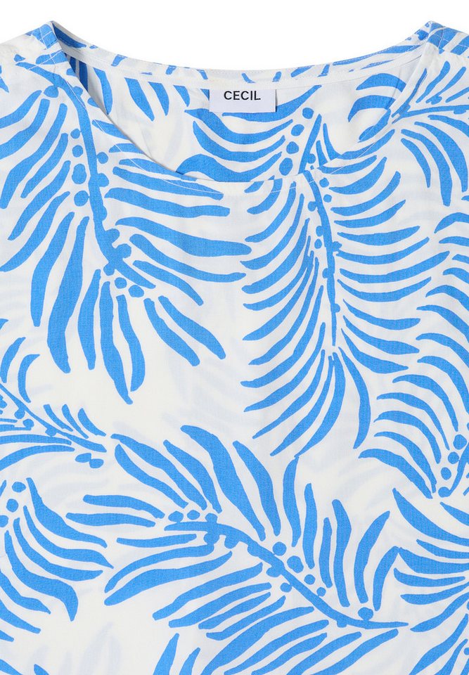 CECIL Kurzarmbluse mit Blätterprint – Bild 5 von 5