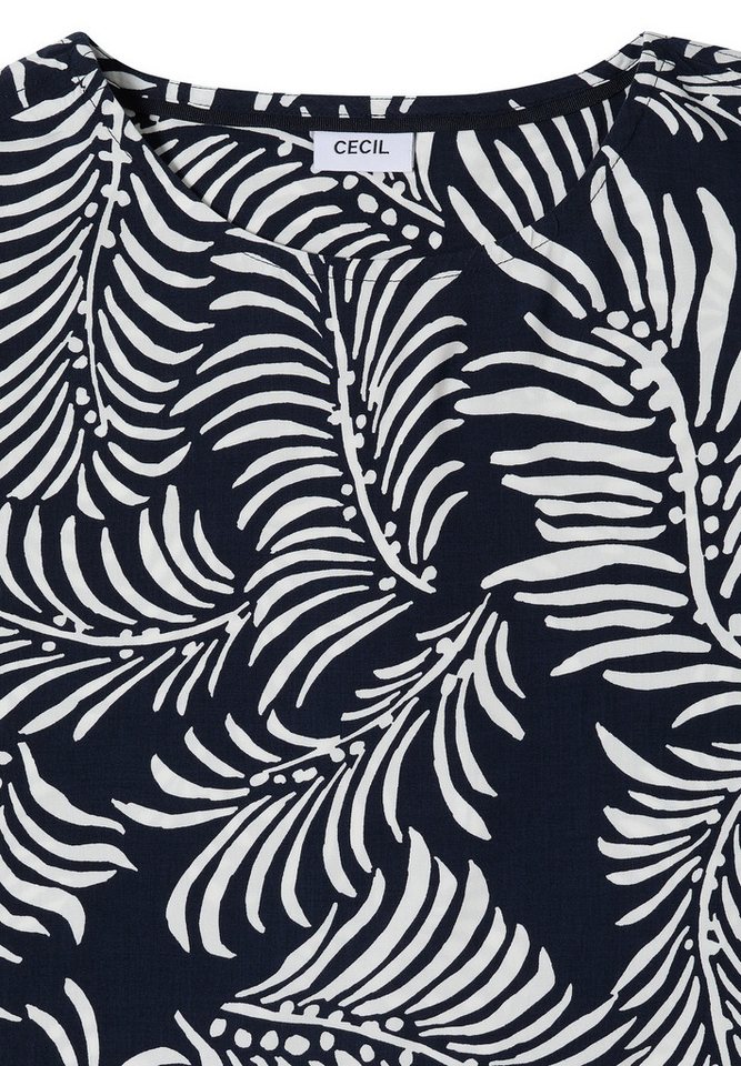 CECIL Kurzarmbluse mit Blätterprint – Bild 5 von 5