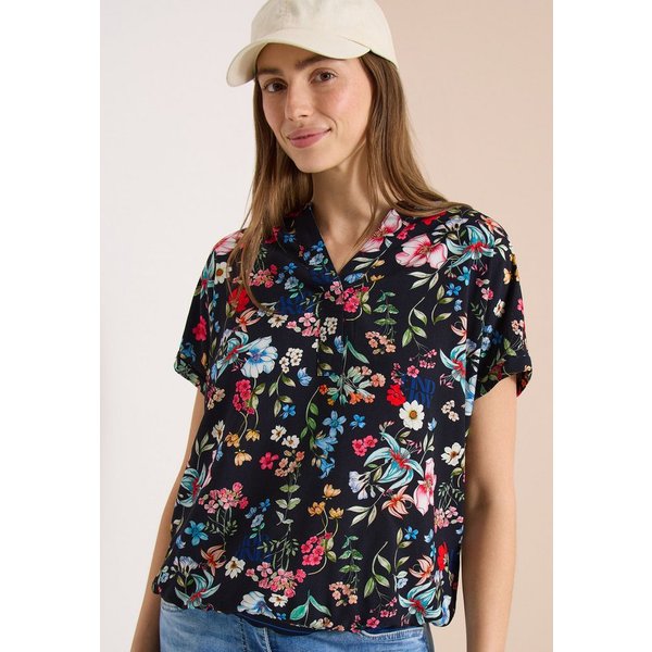 CECIL Kurzarmbluse mit Blumenmuster