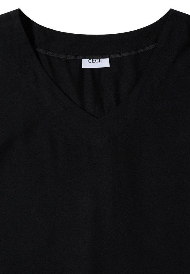 CECIL Kurzarmbluse mit Knotendetail am Saum – Bild 5 von 5