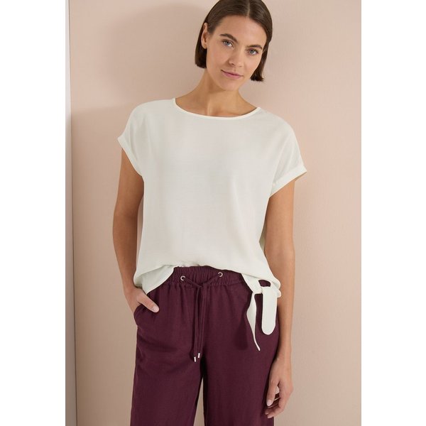 CECIL Kurzarmbluse Sommershirt mit Knotendetail