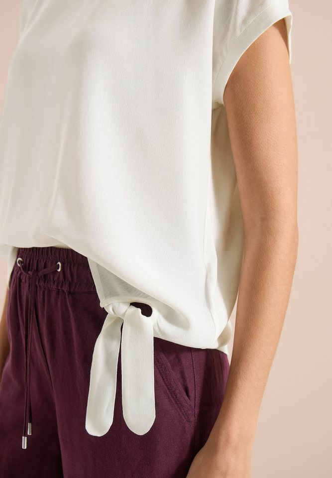 CECIL Kurzarmbluse Sommershirt mit Knotendetail – Bild 3 von 5
