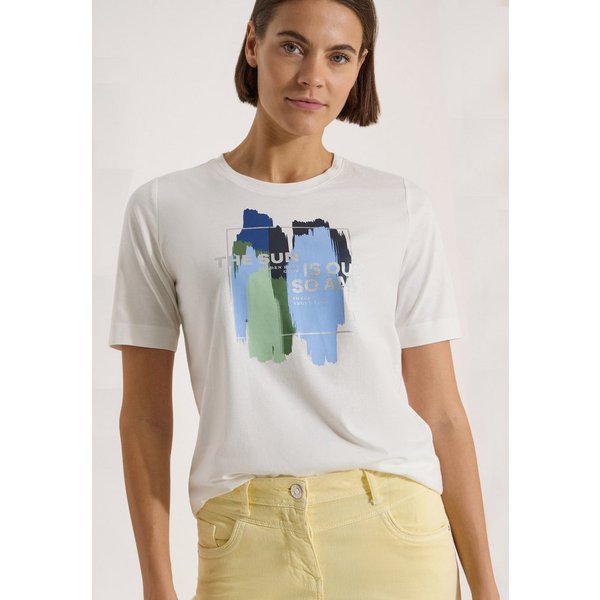 CECIL Kurzarmshirt Sommershirt mit Print