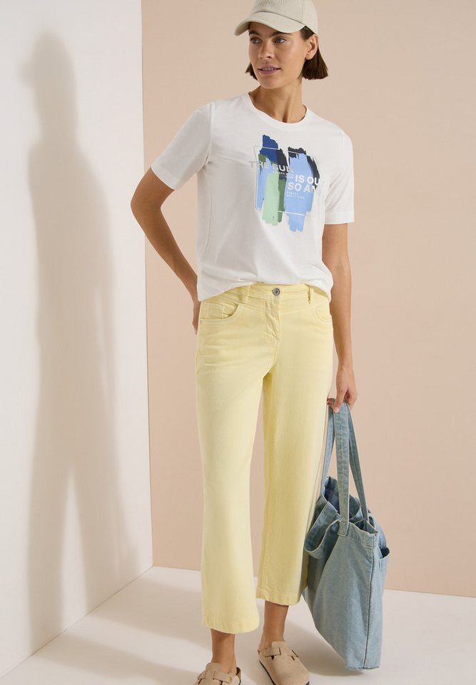 CECIL Kurzarmshirt Sommershirt mit Print – Bild 5 von 5
