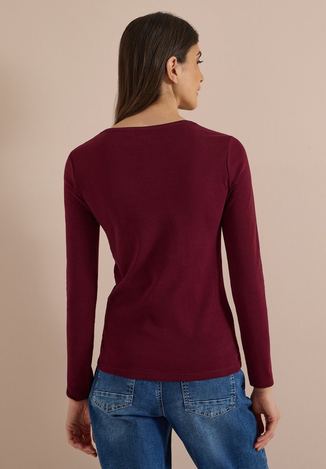 CECIL Langarmshirt aus reiner Baumwolle – Bild 2 von 5