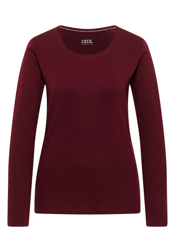 CECIL Langarmshirt aus reiner Baumwolle – Bild 4 von 5