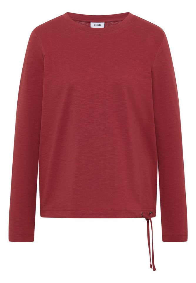 CECIL Langarmshirt aus reiner Baumwolle – Bild 4 von 5