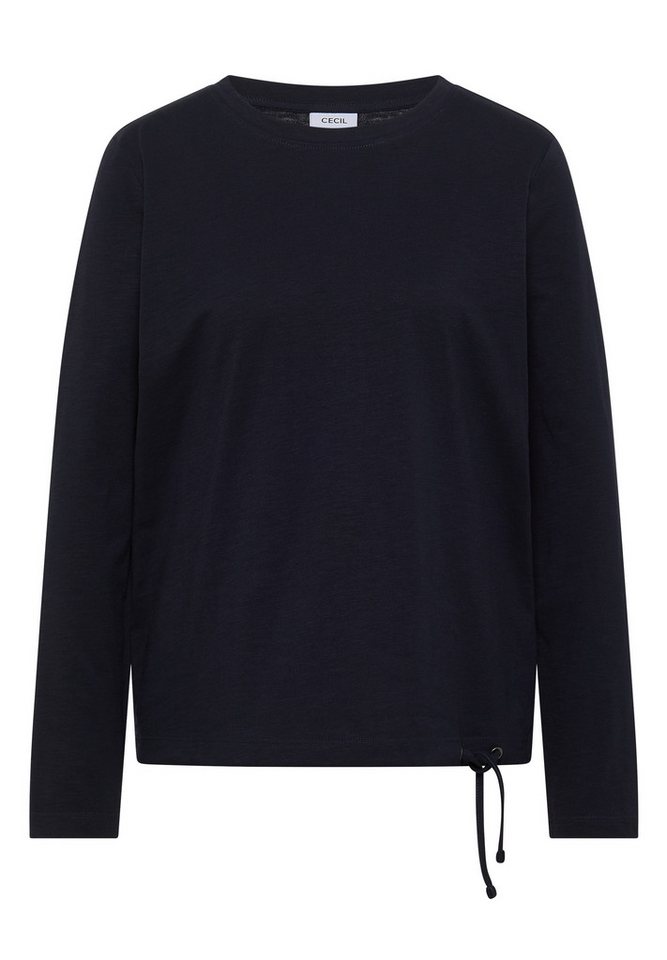 CECIL Langarmshirt aus reiner Baumwolle – Bild 4 von 5