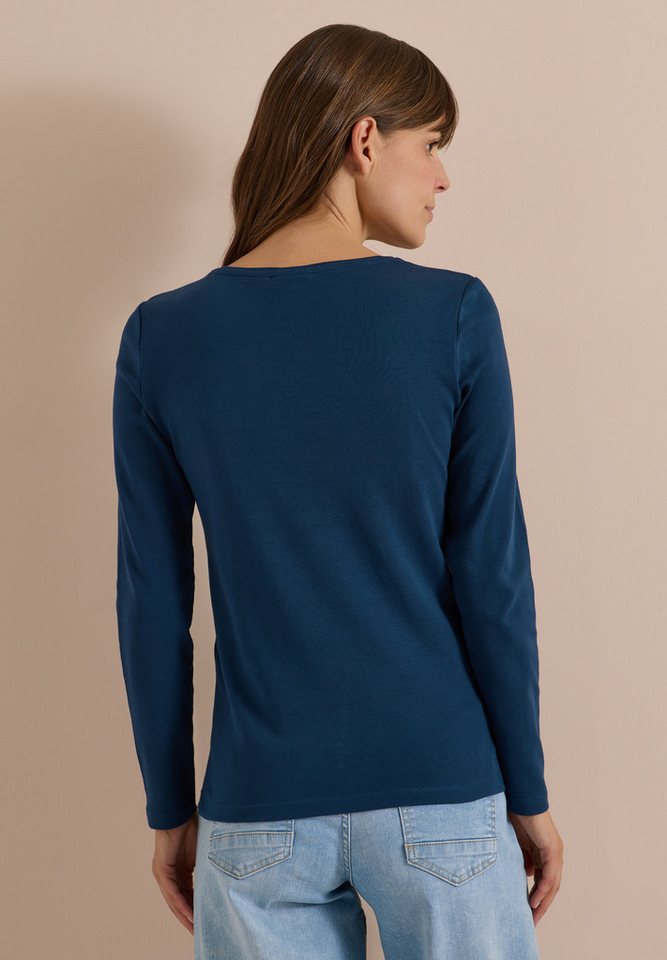 CECIL Langarmshirt aus reiner Baumwolle – Bild 2 von 5