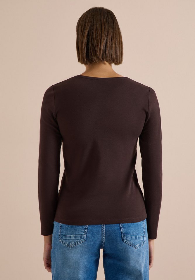 CECIL Langarmshirt aus reiner Baumwolle – Bild 2 von 5
