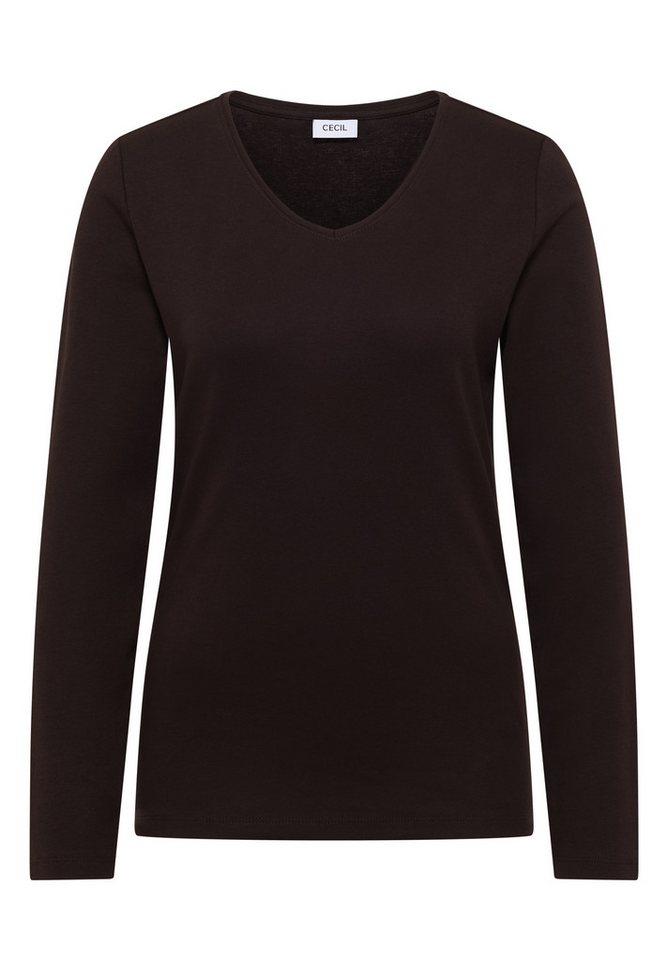 CECIL Langarmshirt aus reiner Baumwolle – Bild 4 von 5
