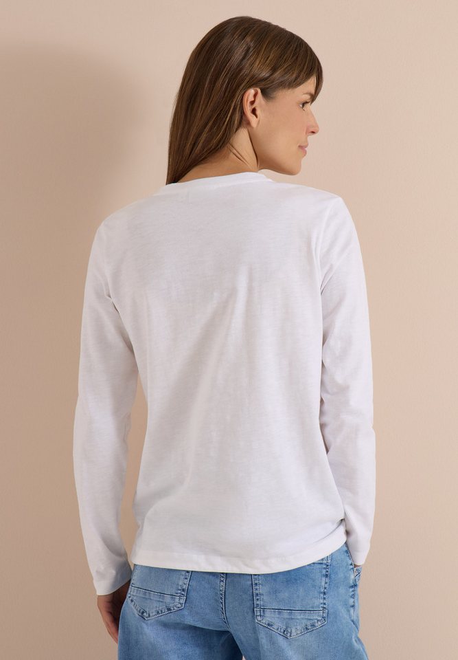 CECIL Langarmshirt aus reiner Baumwolle – Bild 2 von 5