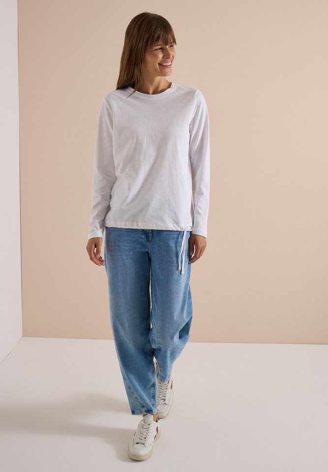 CECIL Langarmshirt aus reiner Baumwolle – Bild 3 von 5