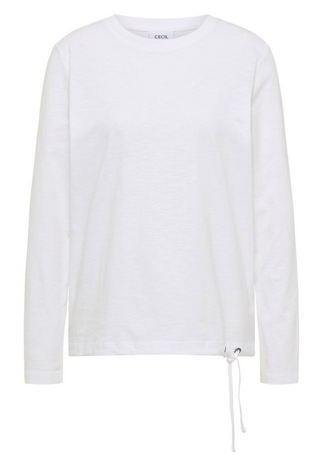 CECIL Langarmshirt aus reiner Baumwolle – Bild 4 von 5