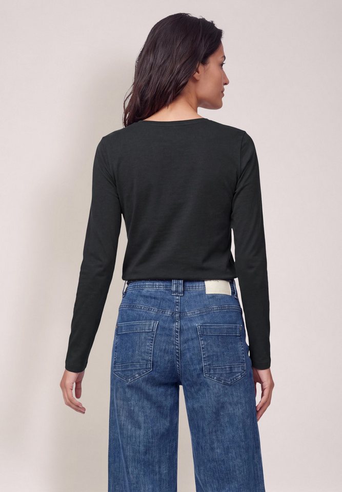 CECIL Langarmshirt aus reiner Baumwolle – Bild 2 von 5