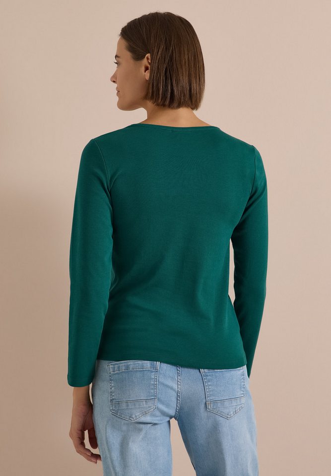 CECIL Langarmshirt aus reiner Baumwolle – Bild 2 von 5
