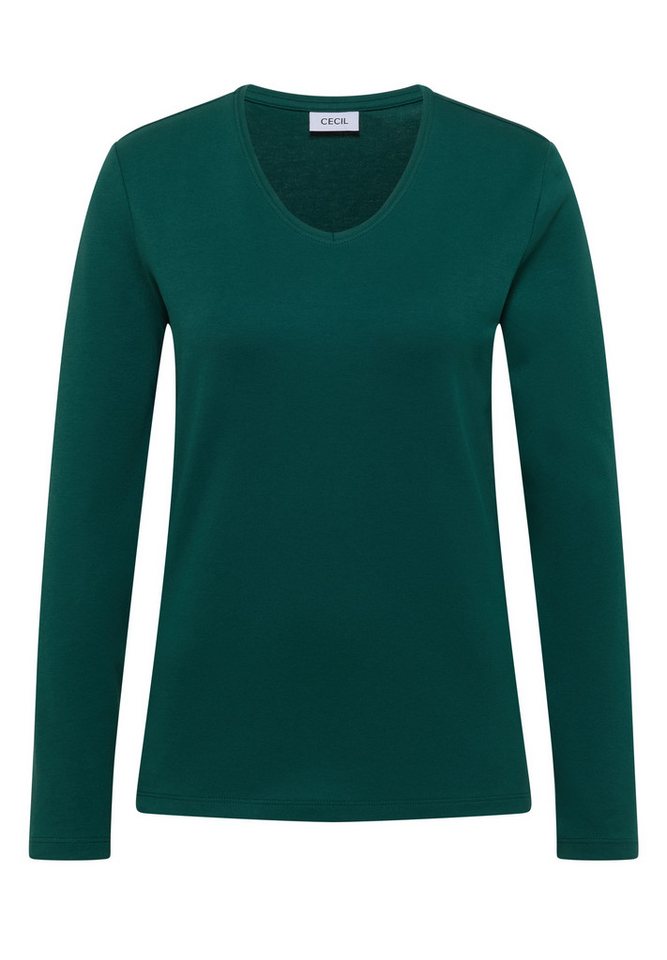 CECIL Langarmshirt aus reiner Baumwolle – Bild 4 von 5