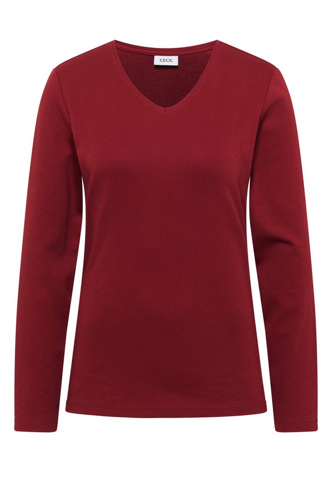 CECIL Langarmshirt aus reiner Baumwolle – Bild 4 von 5