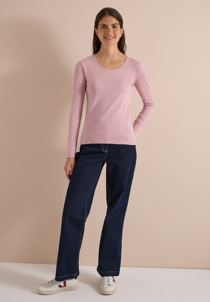 CECIL Langarmshirt aus reiner Baumwolle – Bild 3 von 5
