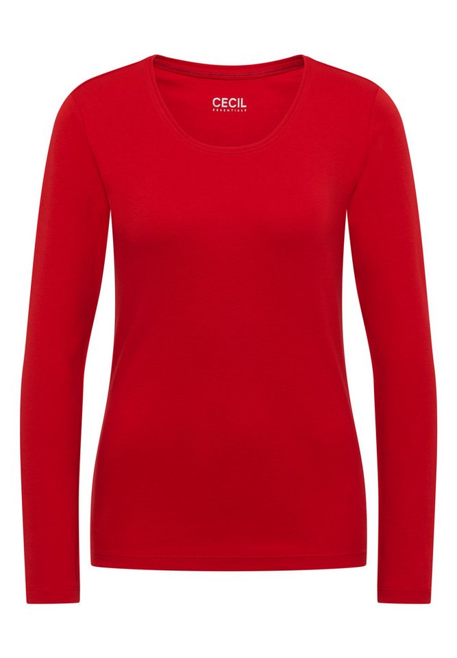 CECIL Langarmshirt aus reiner Baumwolle – Bild 4 von 5