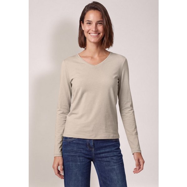 CECIL Langarmshirt aus reiner Baumwolle