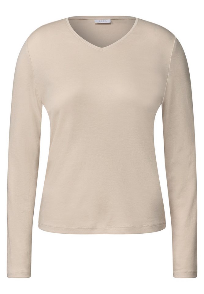 CECIL Langarmshirt aus reiner Baumwolle – Bild 4 von 5