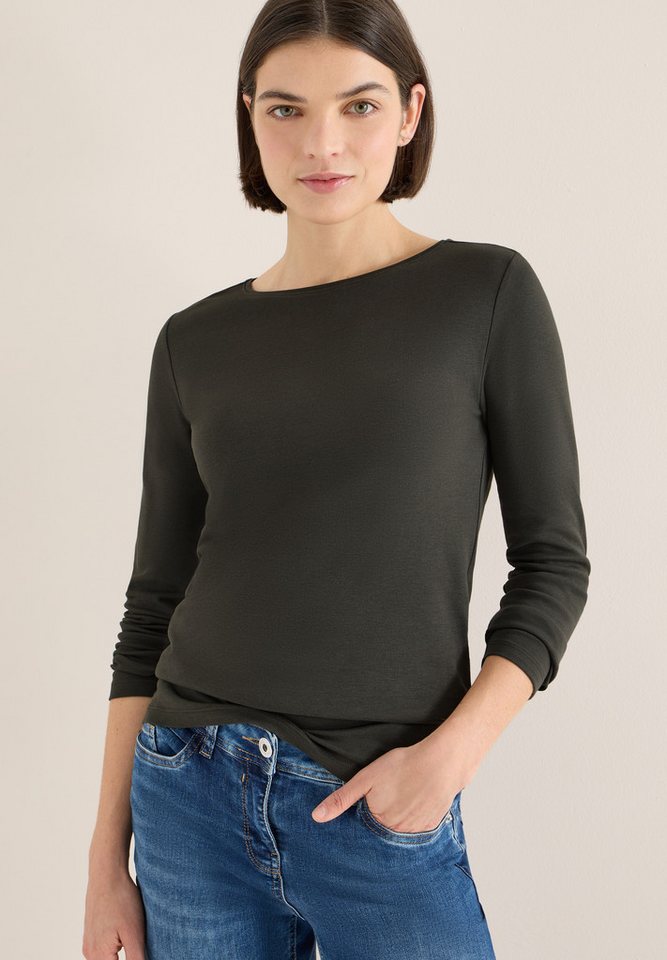 CECIL Langarmshirt aus reiner Baumwolle – Bild 2 von 5