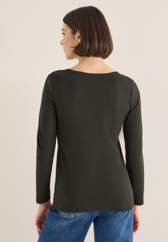 CECIL Langarmshirt aus reiner Baumwolle – Bild 3 von 5