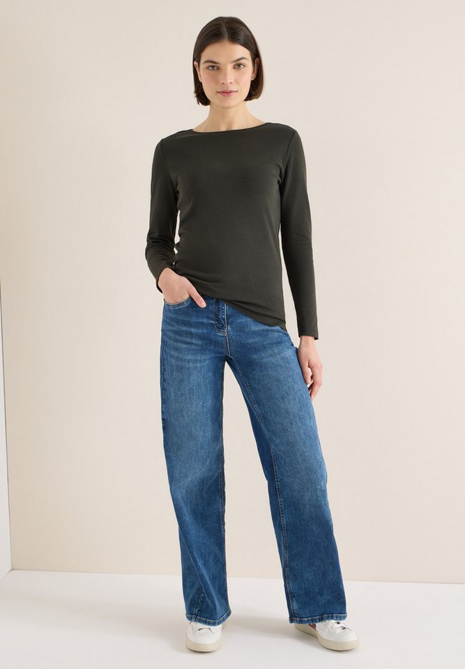 CECIL Langarmshirt aus reiner Baumwolle – Bild 4 von 5