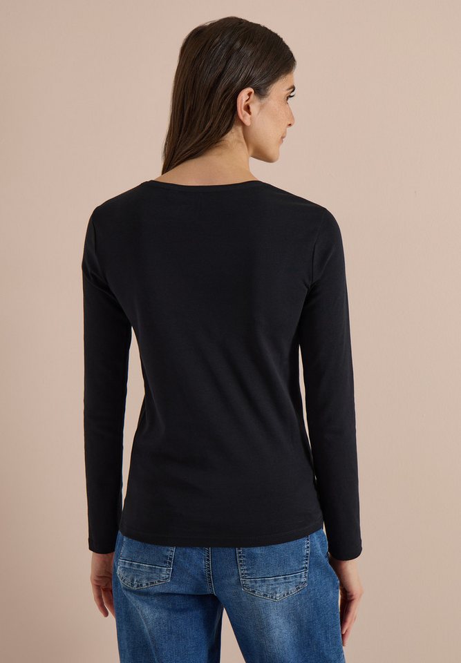 CECIL Langarmshirt aus reiner Baumwolle – Bild 2 von 5