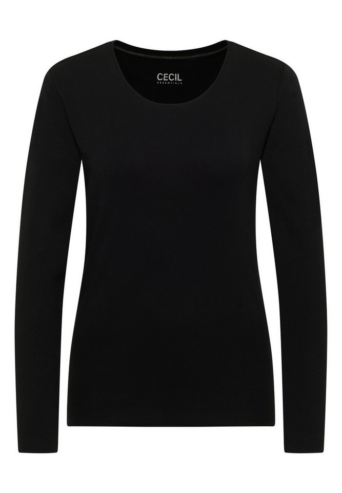 CECIL Langarmshirt aus reiner Baumwolle – Bild 4 von 5