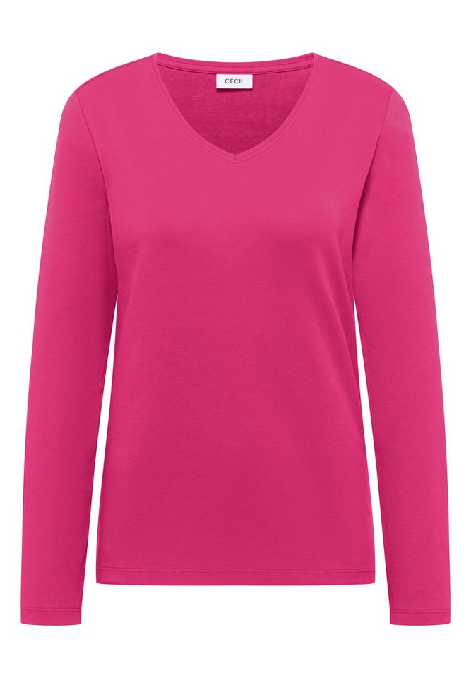 CECIL Langarmshirt aus reiner Baumwolle – Bild 4 von 5