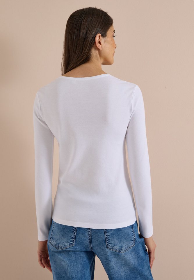 CECIL Langarmshirt aus reiner Baumwolle – Bild 2 von 5