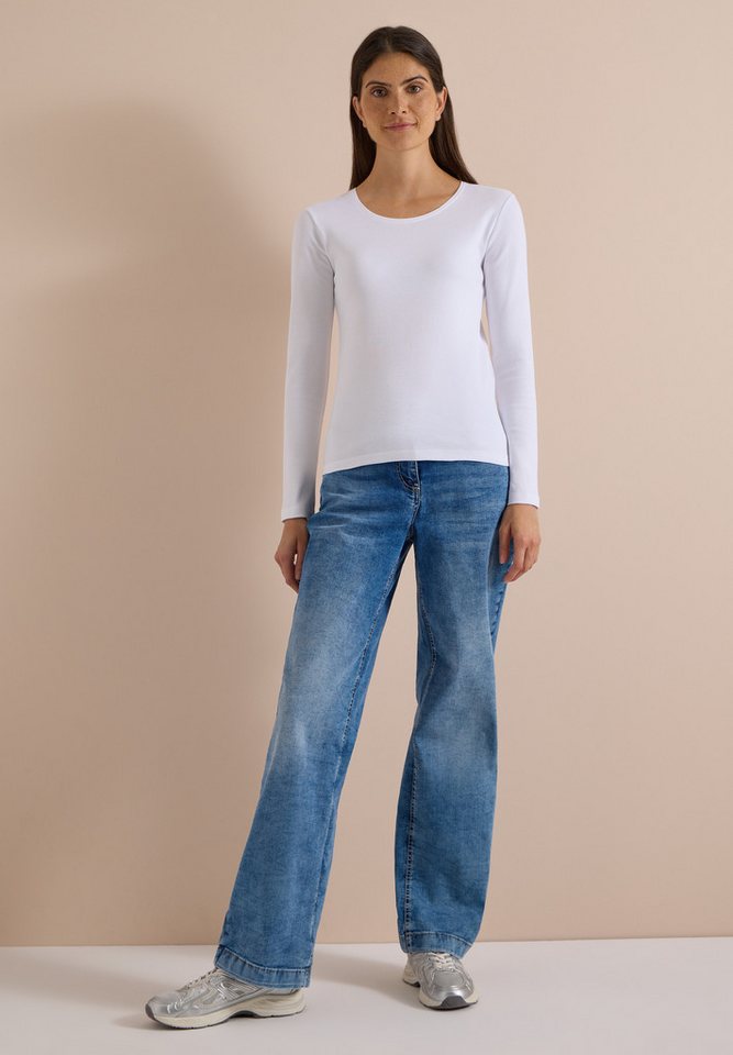 CECIL Langarmshirt aus reiner Baumwolle – Bild 3 von 5
