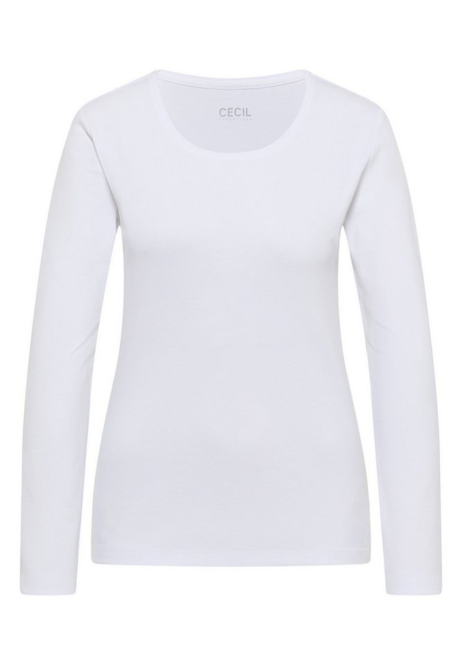 CECIL Langarmshirt aus reiner Baumwolle – Bild 4 von 5