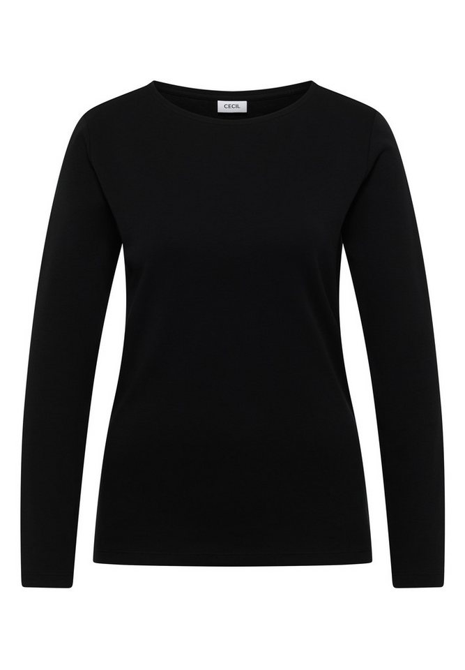 CECIL Langarmshirt aus reiner Baumwolle – Bild 4 von 5