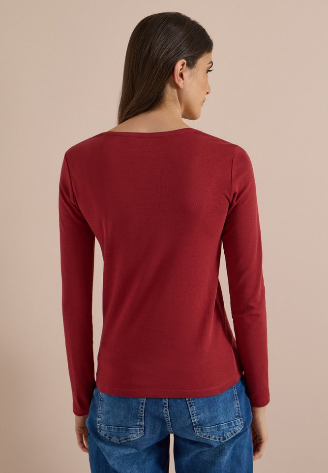 CECIL Langarmshirt aus reiner Baumwolle – Bild 2 von 5