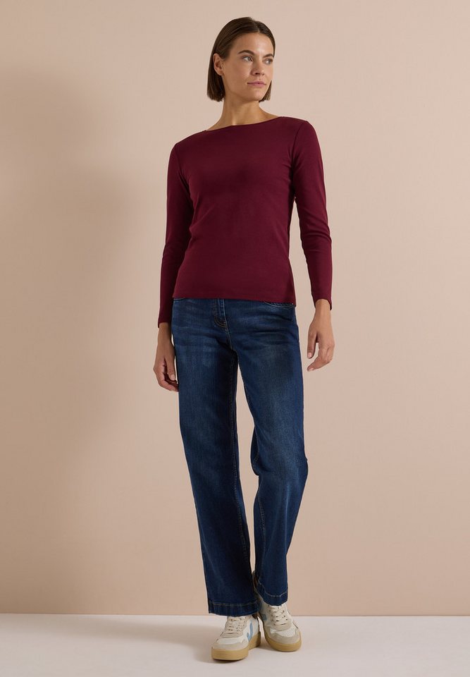 CECIL Langarmshirt aus reiner Baumwolle – Bild 3 von 5