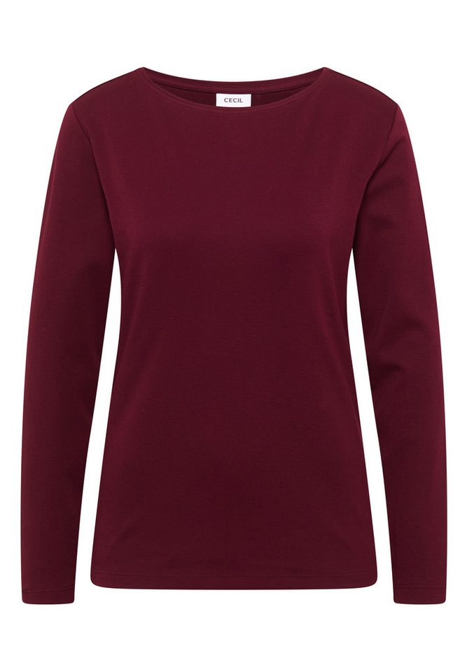CECIL Langarmshirt aus reiner Baumwolle – Bild 4 von 5