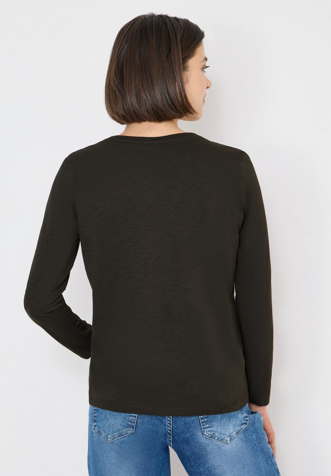 CECIL Langarmshirt aus reiner Baumwolle – Bild 3 von 5