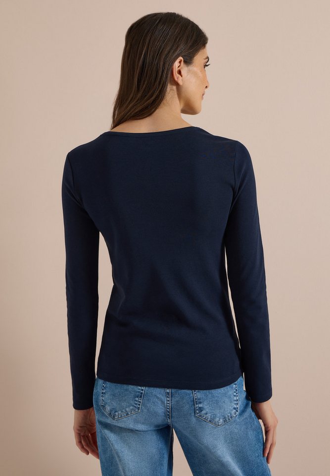 CECIL Langarmshirt aus reiner Baumwolle – Bild 2 von 5