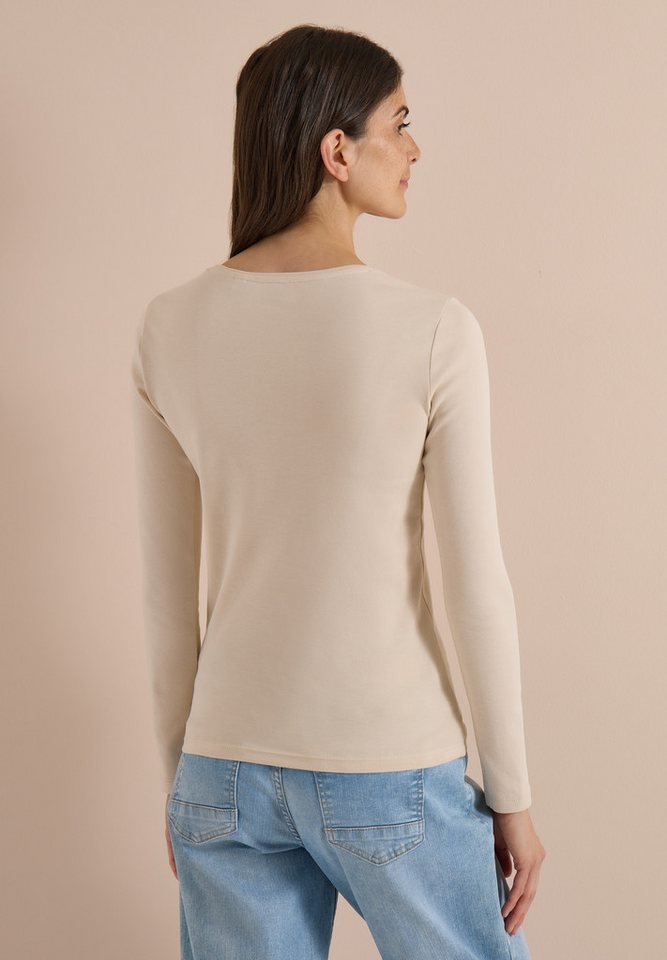 CECIL Langarmshirt aus reiner Baumwolle – Bild 2 von 5