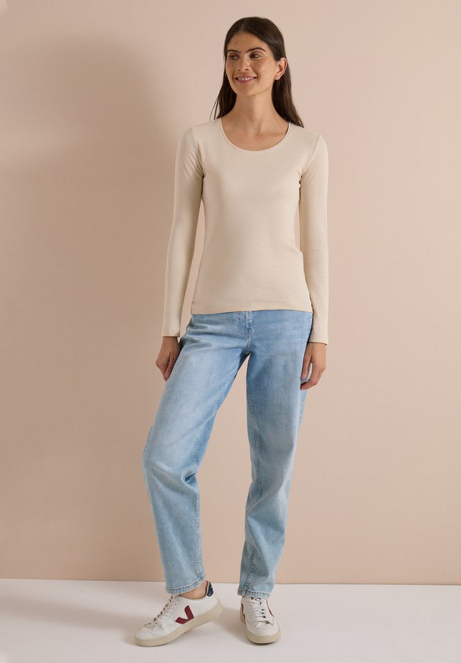CECIL Langarmshirt aus reiner Baumwolle – Bild 3 von 5