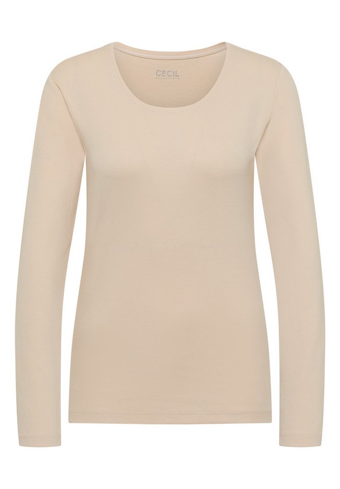 CECIL Langarmshirt aus reiner Baumwolle – Bild 4 von 5