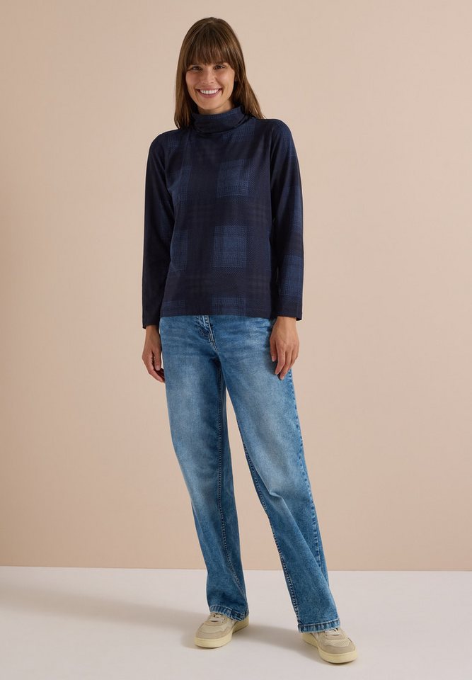 CECIL Langarmshirt aus softem Materialmix – Bild 3 von 5