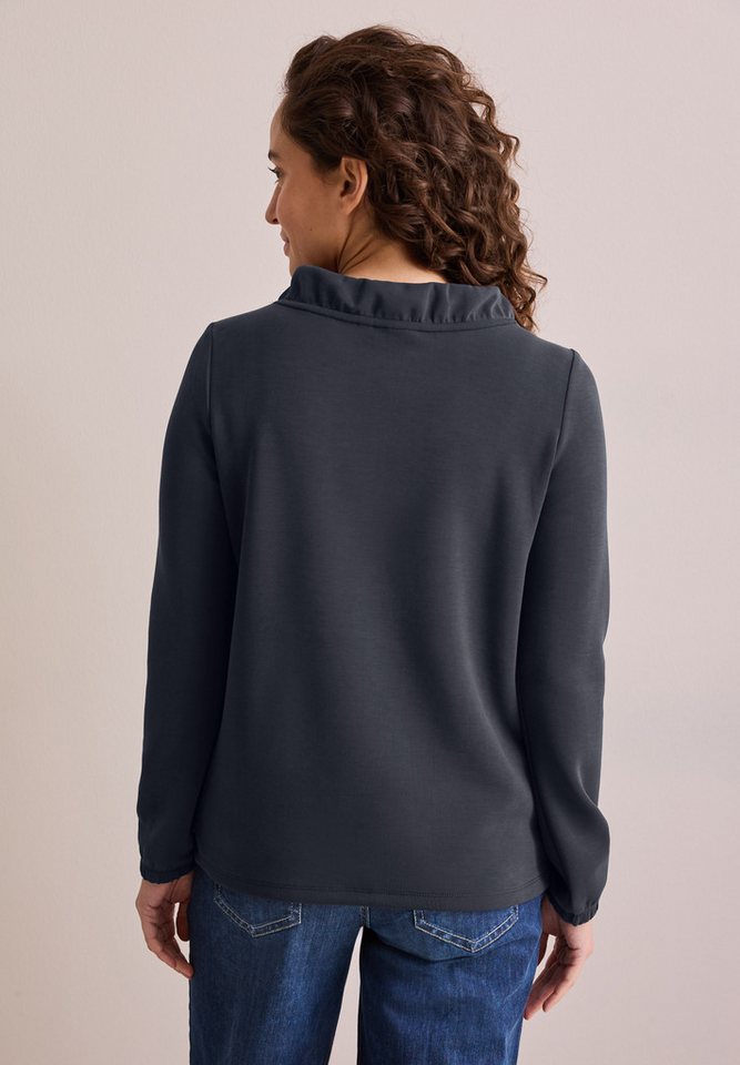 CECIL Langarmshirt aus softem Materialmix – Bild 3 von 5