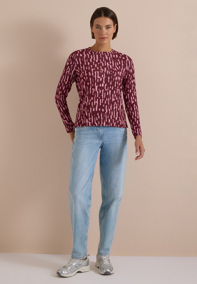 CECIL Langarmshirt aus softem Materialmix – Bild 3 von 5