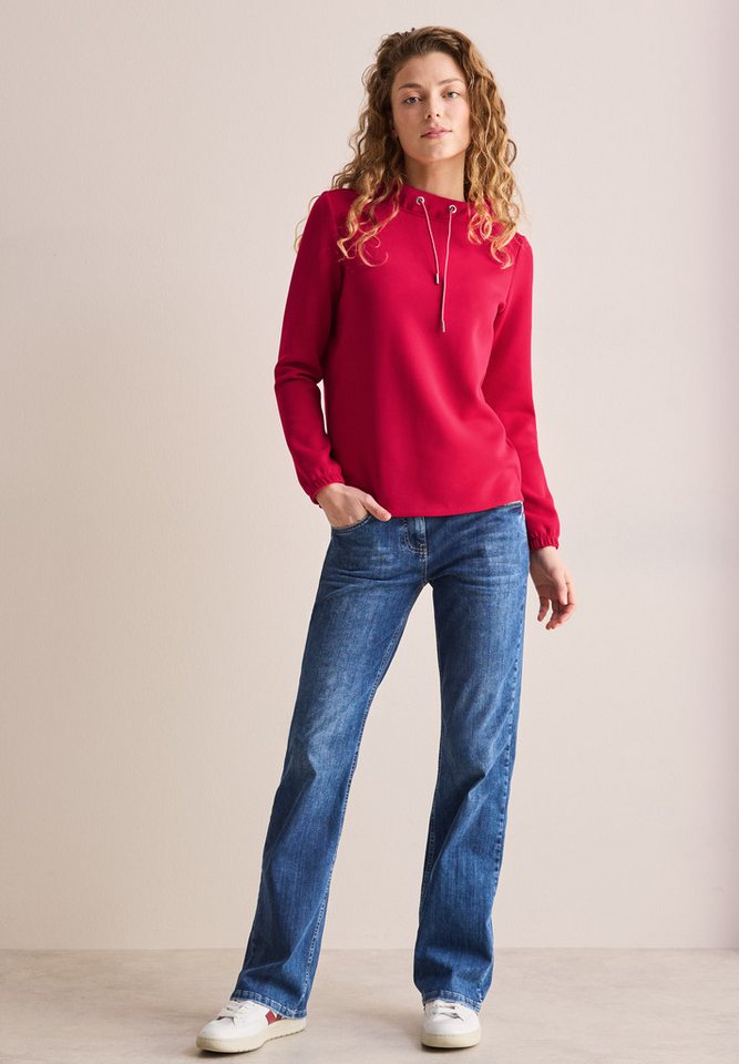 CECIL Langarmshirt aus softem Materialmix – Bild 3 von 5