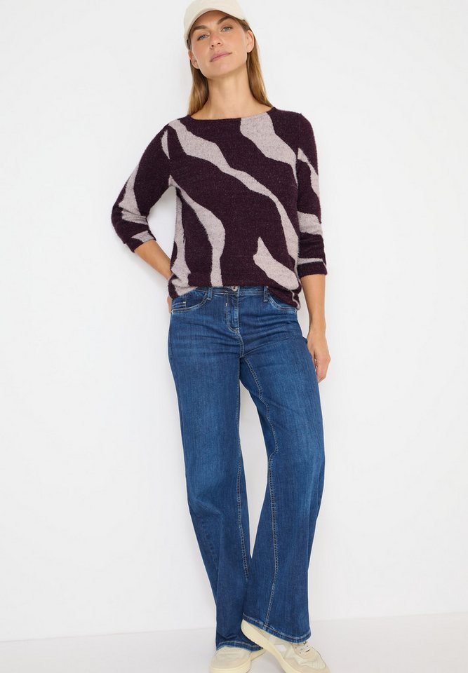 CECIL Langarmshirt aus softem Materialmix – Bild 2 von 5