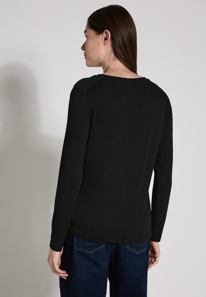 CECIL Langarmshirt aus strecthigem Viskosematerial – Bild 3 von 5
